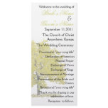 Fall tree Wedding Program Full Color Rack Card