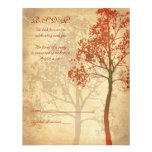 Fall Tree Wedding Reply Card Personalized Announcements