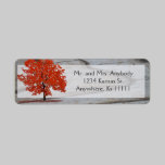 Fall Tree with barnwood labels
