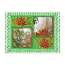 Fall trees collage postcards by KABSANNIE Fall trees collage postcards
