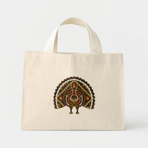 Fall Turkey Light Tote Bag