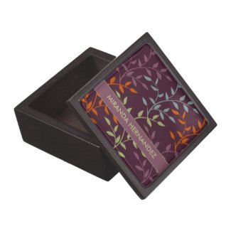 Fall Vines Personalized Jewelry/Gift Box planetjill_giftbox
