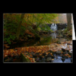 Fall Waterfall and Creek Card (Blank Inside)