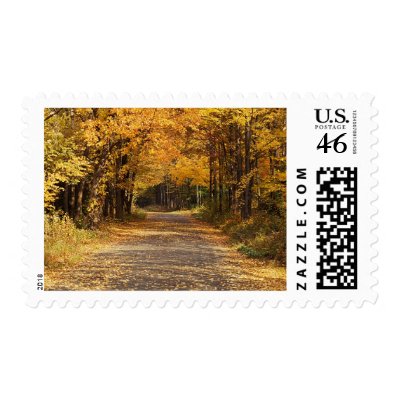 Fall Wedding Autumn Wedding Invitation Postage