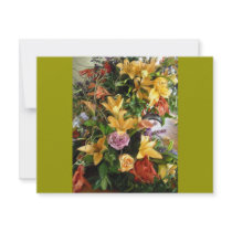 Fall Wedding Bouquet invitations