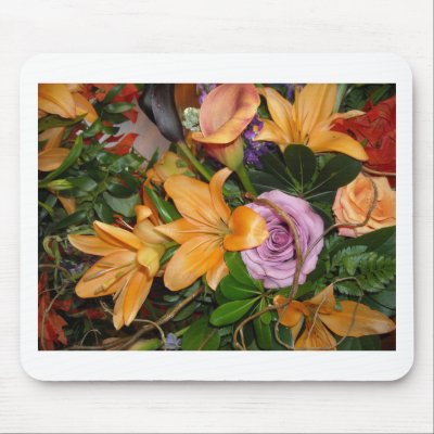 Fall Wedding Bouquet Mouse Pad