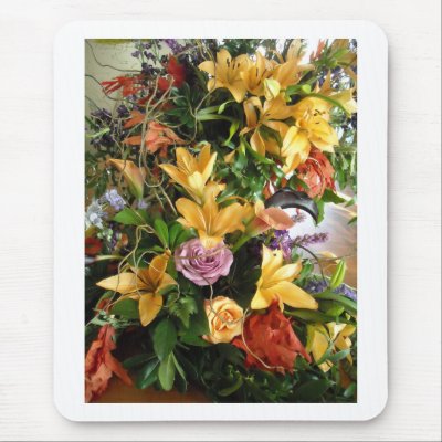 Fall Wedding Bouquet Mouse Pads