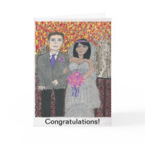 Fall Wedding Congratulations Card