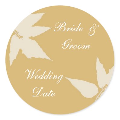 Fall Wedding Envelope Seal/Sticker