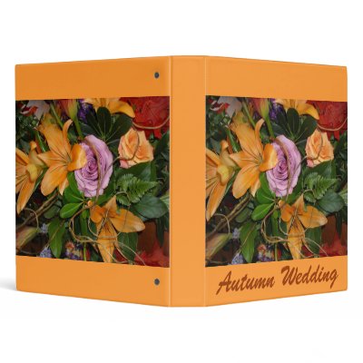 Fall Wedding Flowers binders