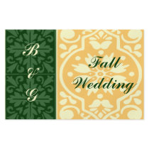 Fall Wedding Green Cream Flyer Template