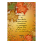 Fall wedding Invitation or party