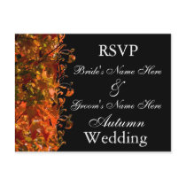 Fall Wedding Invitation Template postcards by TDSwhite Fall Wedding Invitation Template postcards