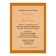Fall wedding invitations from bride and groom personalized announcements