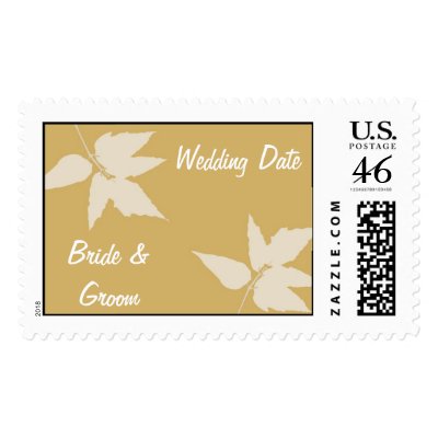 Fall Wedding Postage Stamp