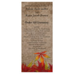 fall Wedding program