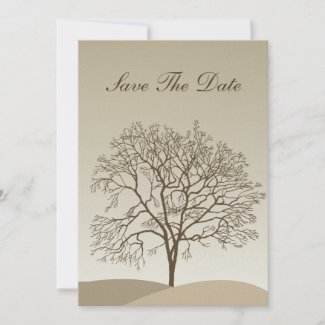 fall wedding save the date announcement