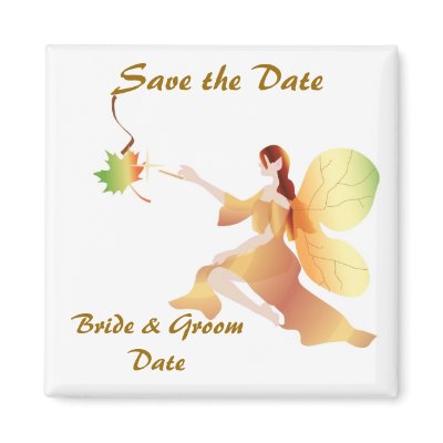 Fall Wedding Save the Date Magnet