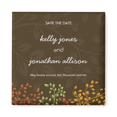 Fall Wedding :: Save the Date Magnets