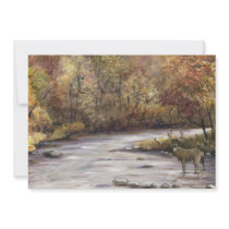 "Fall Whitetail Deer" Invitation by CharlottesWebArt "Fall Whitetail Deer" Invitation