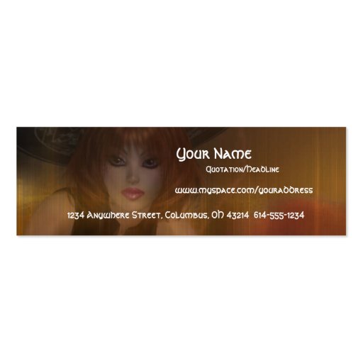 Fall Witch Design 1 Profile Cards Business Card Template