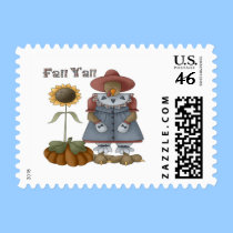 Fall Y'all postage