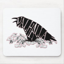 Fallegur Raven Valhalla Mouse Pad