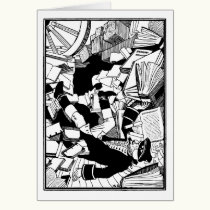 Fallen among books cards
