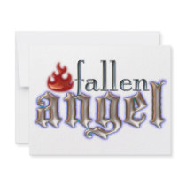 Fallen Angel invitations by 2DogStudio Fallen Angel invitations