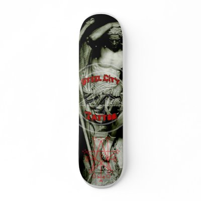 Fallen Angel Skateboard Deck by SteelCityTattoo. Steel City Tattoo designed 