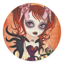 Fallen Angel Round Sticker