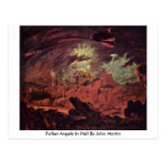 Fallen Angels In Hell By John Martin Post Card