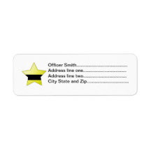 Fallen officer return labels