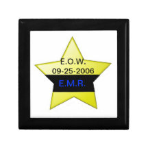 fallen officer's badge box trinket box