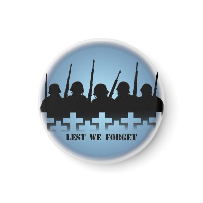 Fallen Soldier Magnet Lest We Forget War Gifts by artist_kim_hunter