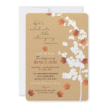 Falling Autumn Leaves Thanksgiving Invitation
