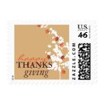 Falling Autumn Maple Leaves Thanksgiving Stamps