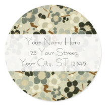 Falling Blossoms Address Seal stickers