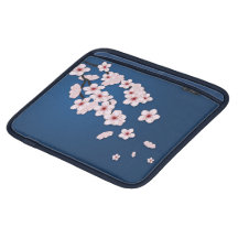 Falling Cherry Blossoms Ipad Sleeve