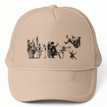 Falling Circus Trucker Hats