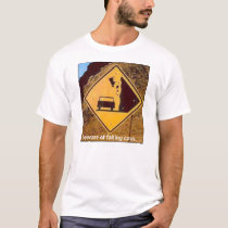 Falling Cow t-shirts