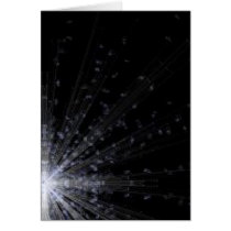 Falling Crystal Greeting Cards