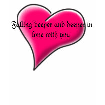 Falling deeper and deeper in love wi... t-shirts