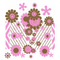 Falling Flowers Girls T-Shirt by jamiecreates1 Falling Flowers Girls T-Shirt