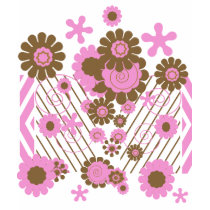 Falling Flowers Ladies T-Shirt