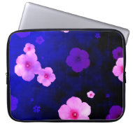 Falling Flowers laptop case fuji_electronicsbag