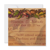 Falling Forever RSVP Enclosure invitations