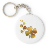 Falling Gold Shamrocks (Irish) Design keychains