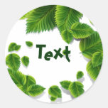 Falling Green Leaves Sticker