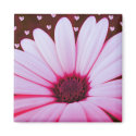 Falling Hearts Flower Magnet magnet